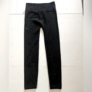 Black Fleece Snakeskin Leggings L/XL